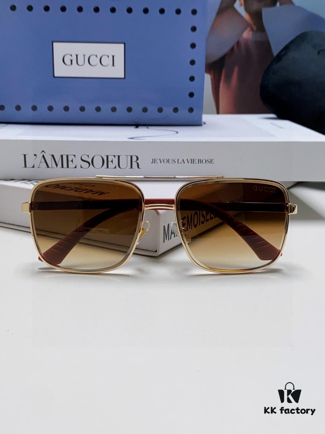 Gucci 2025 New Unisex Sunglasses, Fashionable Trendy Driving Sunglasses for Men and Women, Outdoor Casual Eyewear