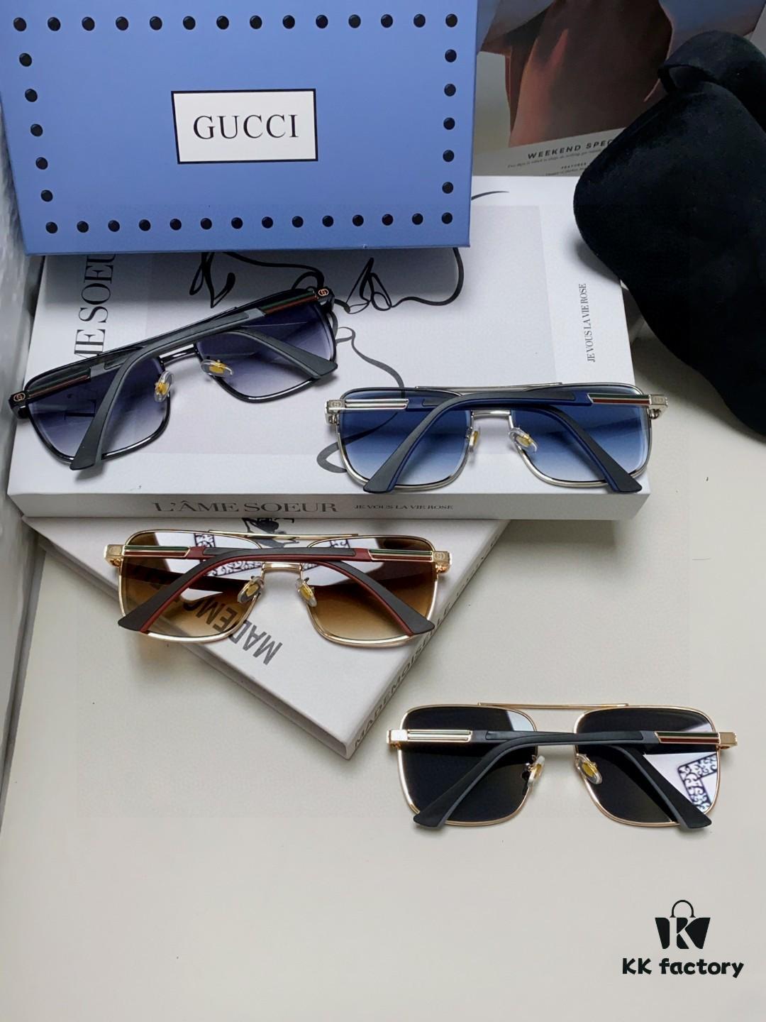 Gucci 2025 New Unisex Sunglasses, Fashionable Trendy Driving Sunglasses for Men and Women, Outdoor Casual Eyewear