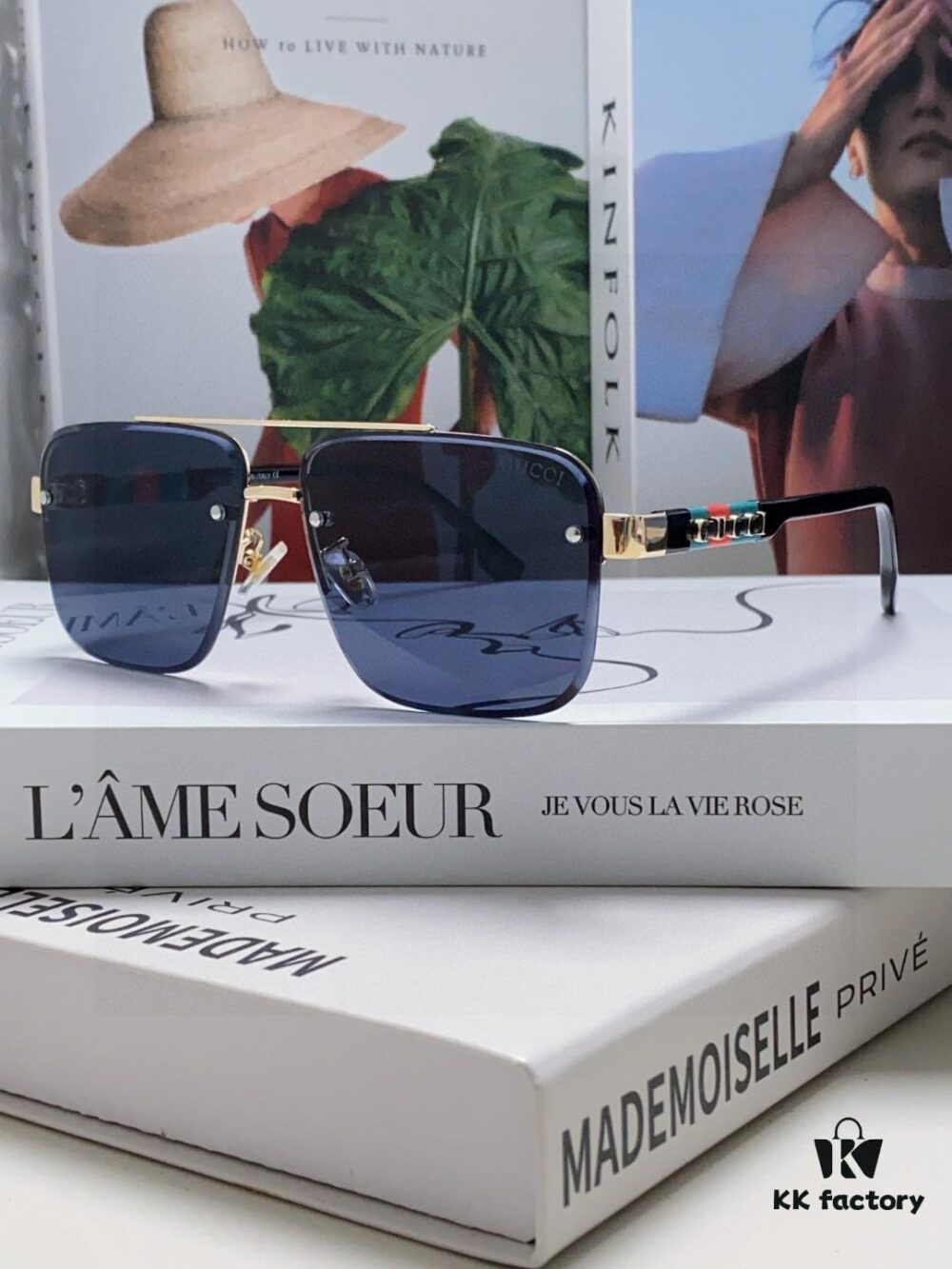 Gucci 2025 Official Early Spring New Arrival Men's Sunglasses, Popular Oversized Polarized Clear Vision Sunglasses Worn by Numerous Celebrities