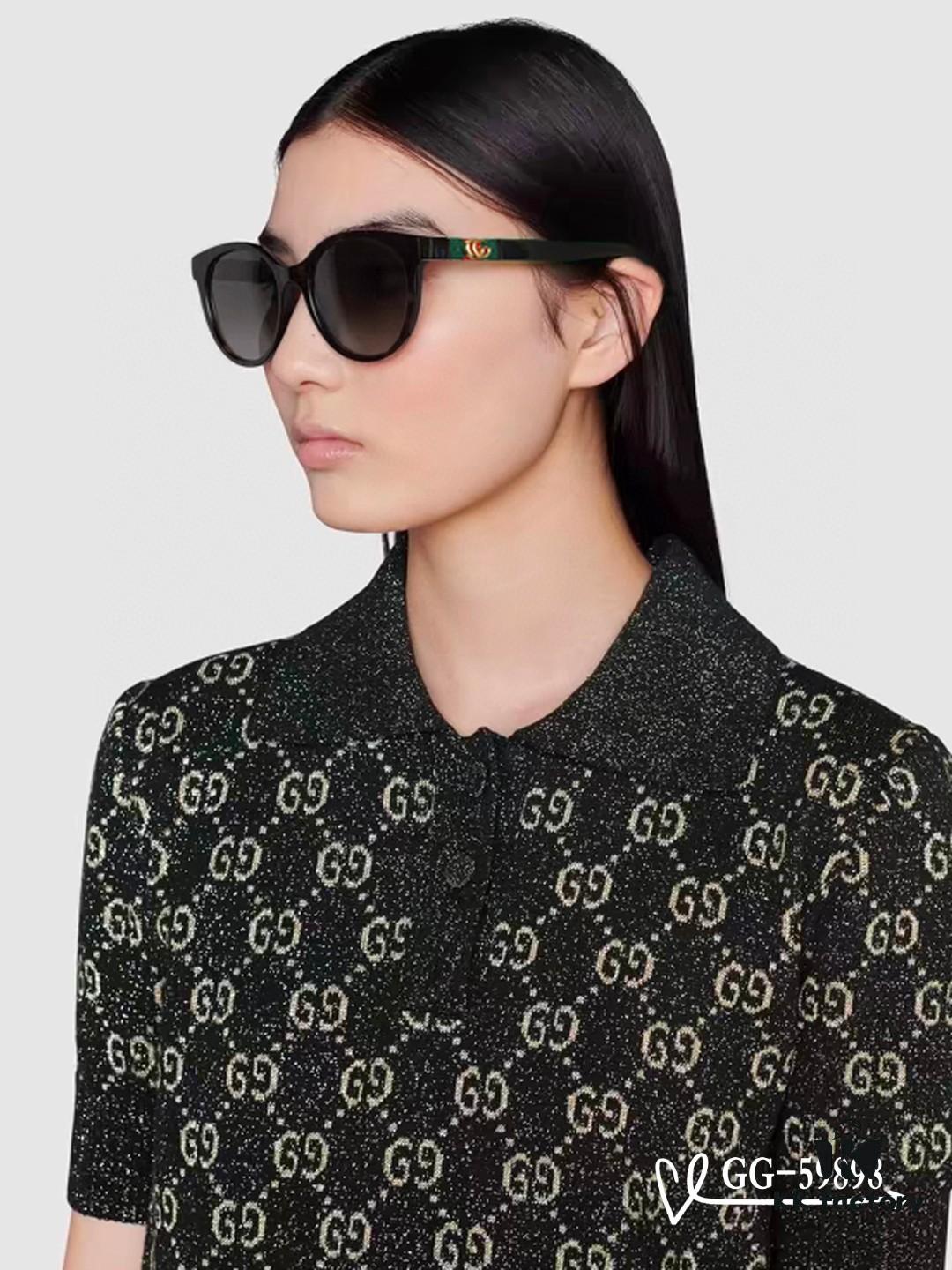 GUCCI Italy - Polarized TR Lightweight Sunglasses with High-Definition Resin Lenses, Model 59898, Size 57-16-148