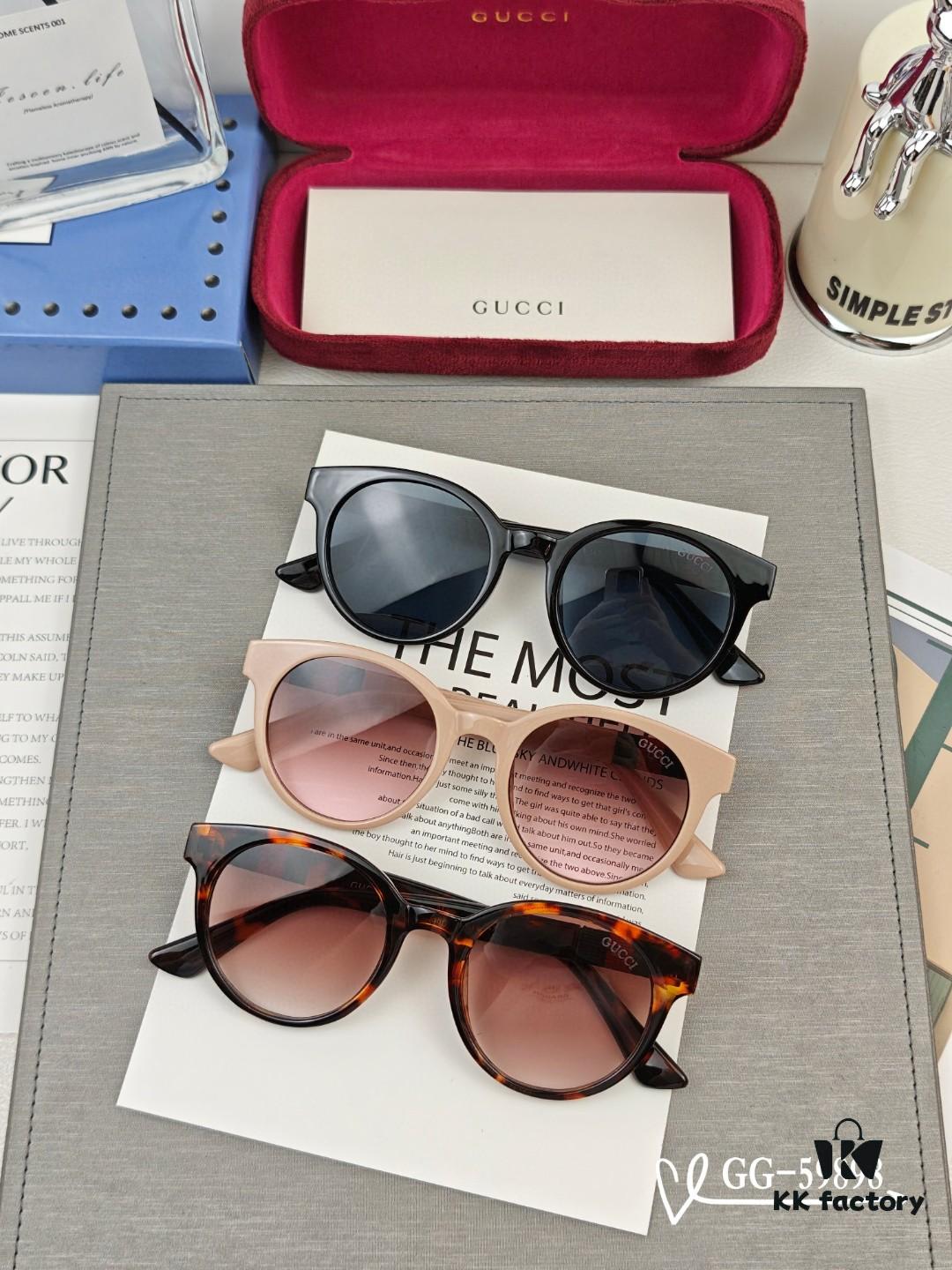 GUCCI Italy - Polarized TR Lightweight Sunglasses with High-Definition Resin Lenses, Model 59898, Size 57-16-148