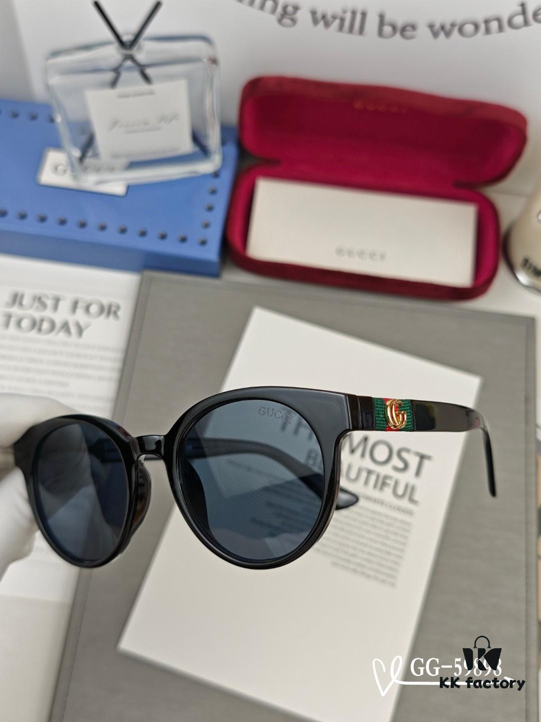 GUCCI Italy - Polarized TR Lightweight Sunglasses with High-Definition Resin Lenses, Model 59898, Size 57-16-148