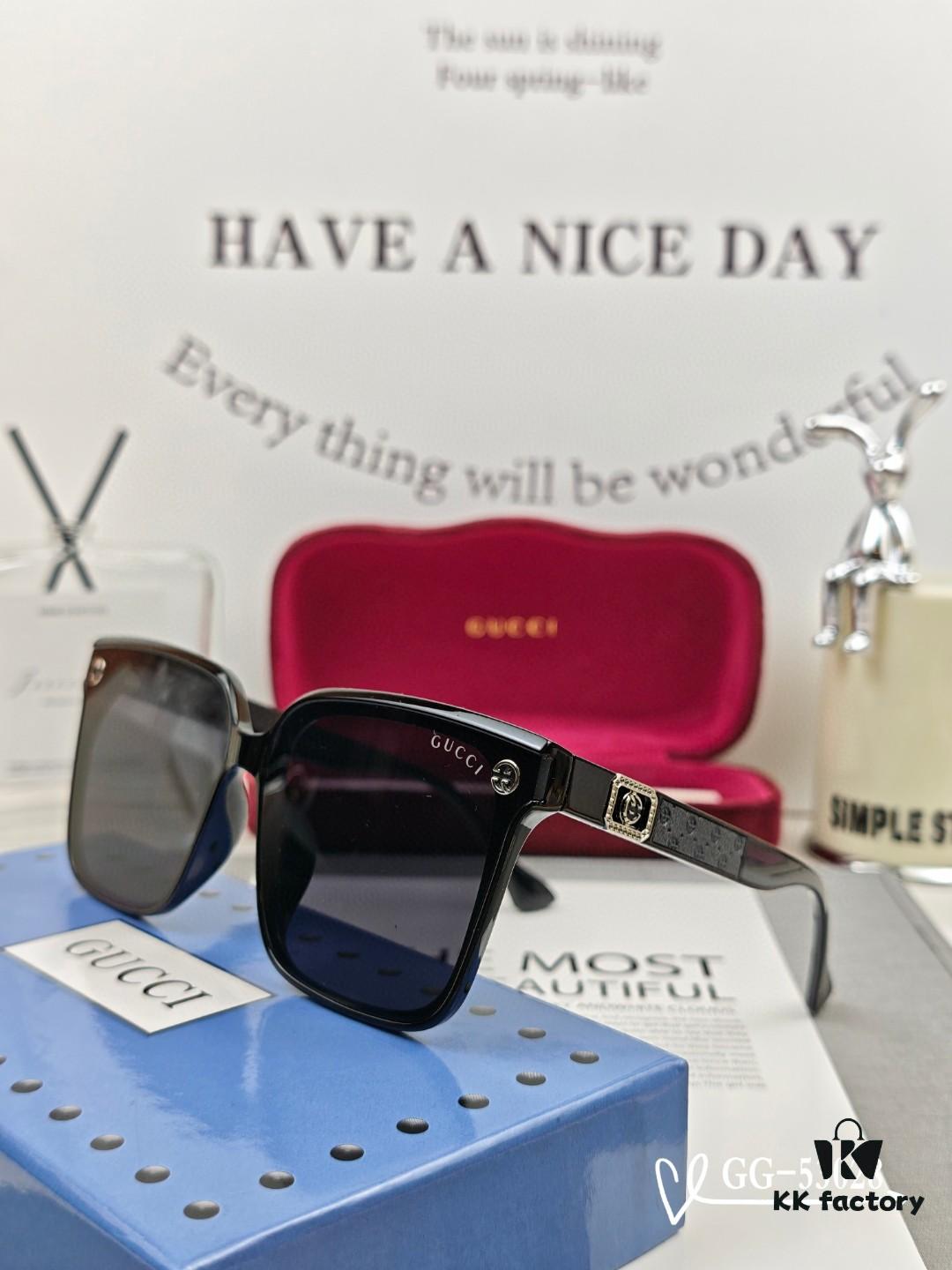 GUCCI Italy - Polarized TR Frame Sunglasses with High-Definition Resin Lenses, Lightweight and Comfortable Wear, Model 53028