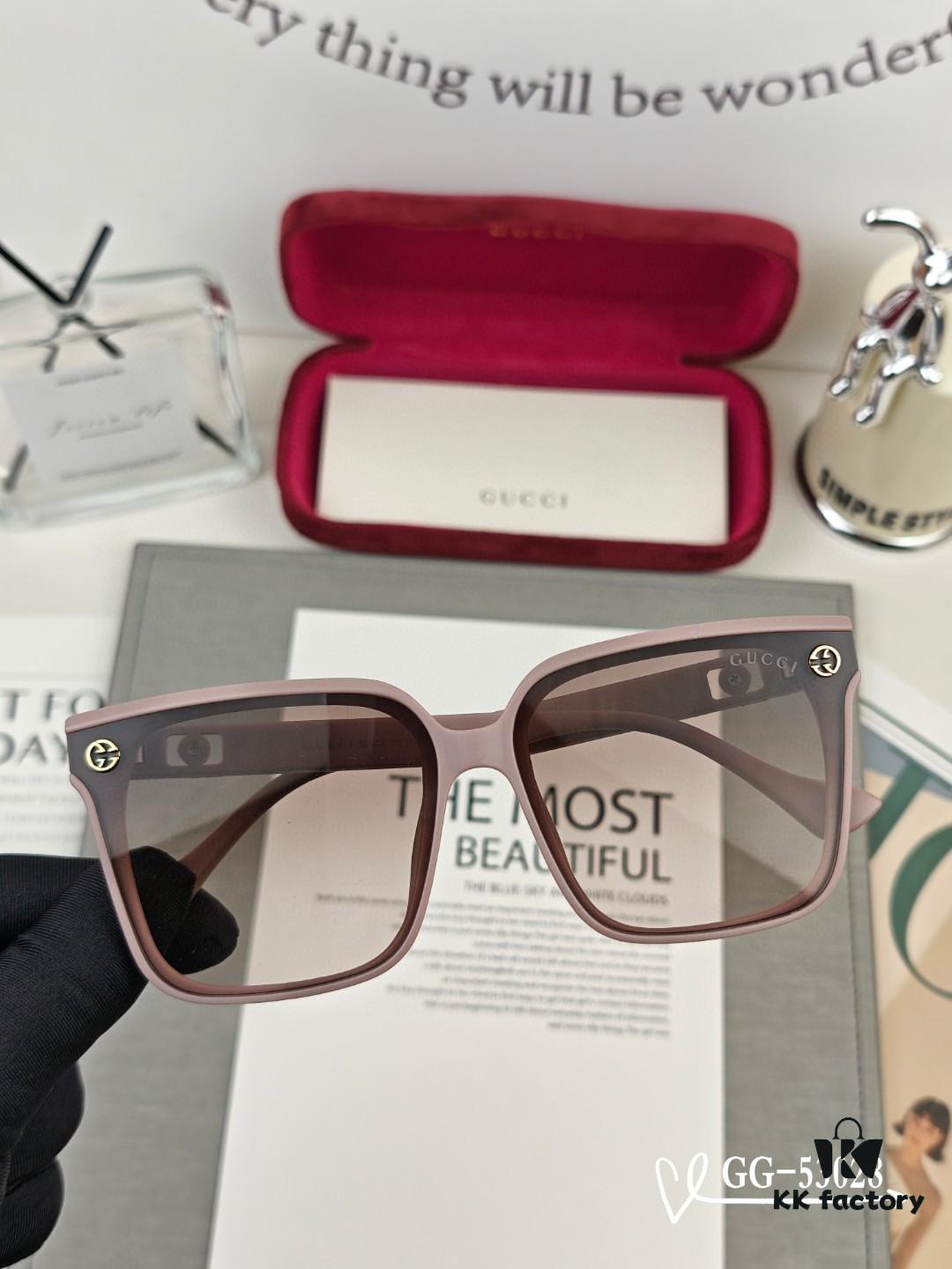 GUCCI Italy - Polarized TR Frame Sunglasses with High-Definition Resin Lenses, Lightweight and Comfortable Wear, Model 53028