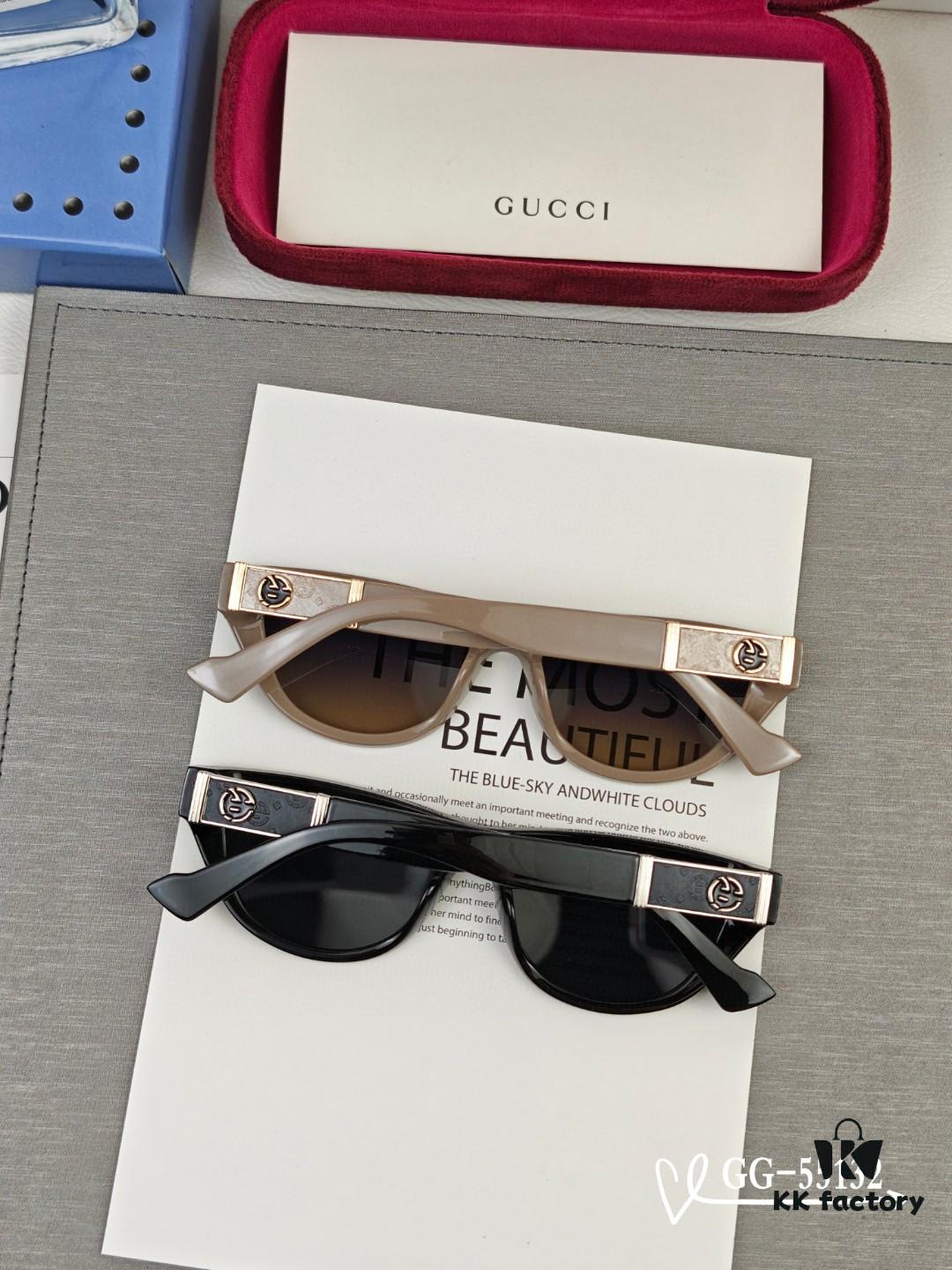 Italian Gucci - GUCCI, Polarized Resin HD Lenses, TR Frame Lightweight and Comfortable to Wear, Size: 57-16-148, New Model GG Sunglasses Reduce Glare, Block Harmful Radiation, Ideal for Travel, Fashion Pairing, and Driving