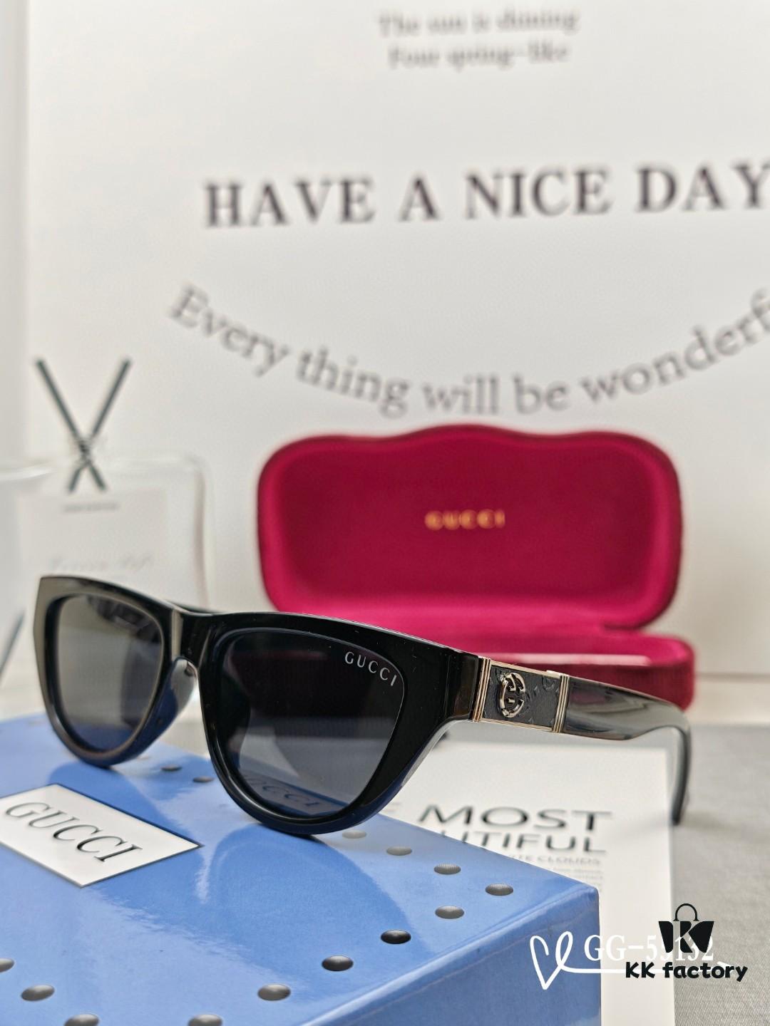 Italian Gucci - GUCCI, Polarized Resin HD Lenses, TR Frame Lightweight and Comfortable to Wear, Size: 57-16-148, New Model GG Sunglasses Reduce Glare, Block Harmful Radiation, Ideal for Travel, Fashion Pairing, and Driving