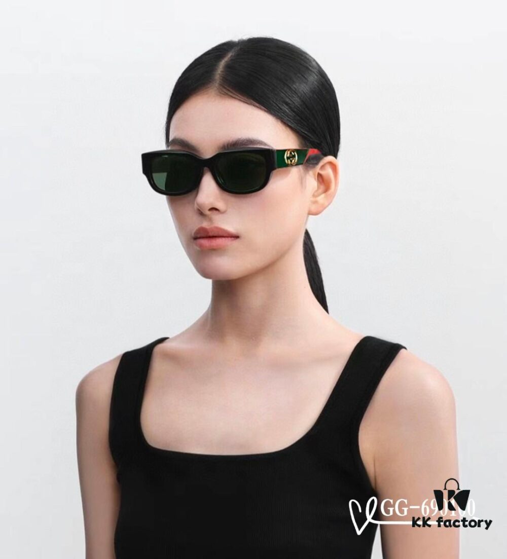 New GG Series GUCCI Sunglasses Model 69100 with Polaroid HD Resin Lenses, Lightweight TR Frame for Comfortable Wear