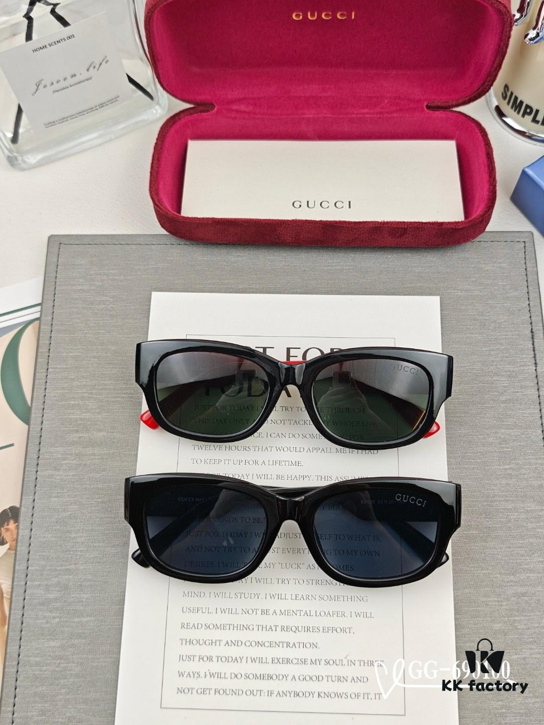 New GG Series GUCCI Sunglasses Model 69100 with Polaroid HD Resin Lenses, Lightweight TR Frame for Comfortable Wear