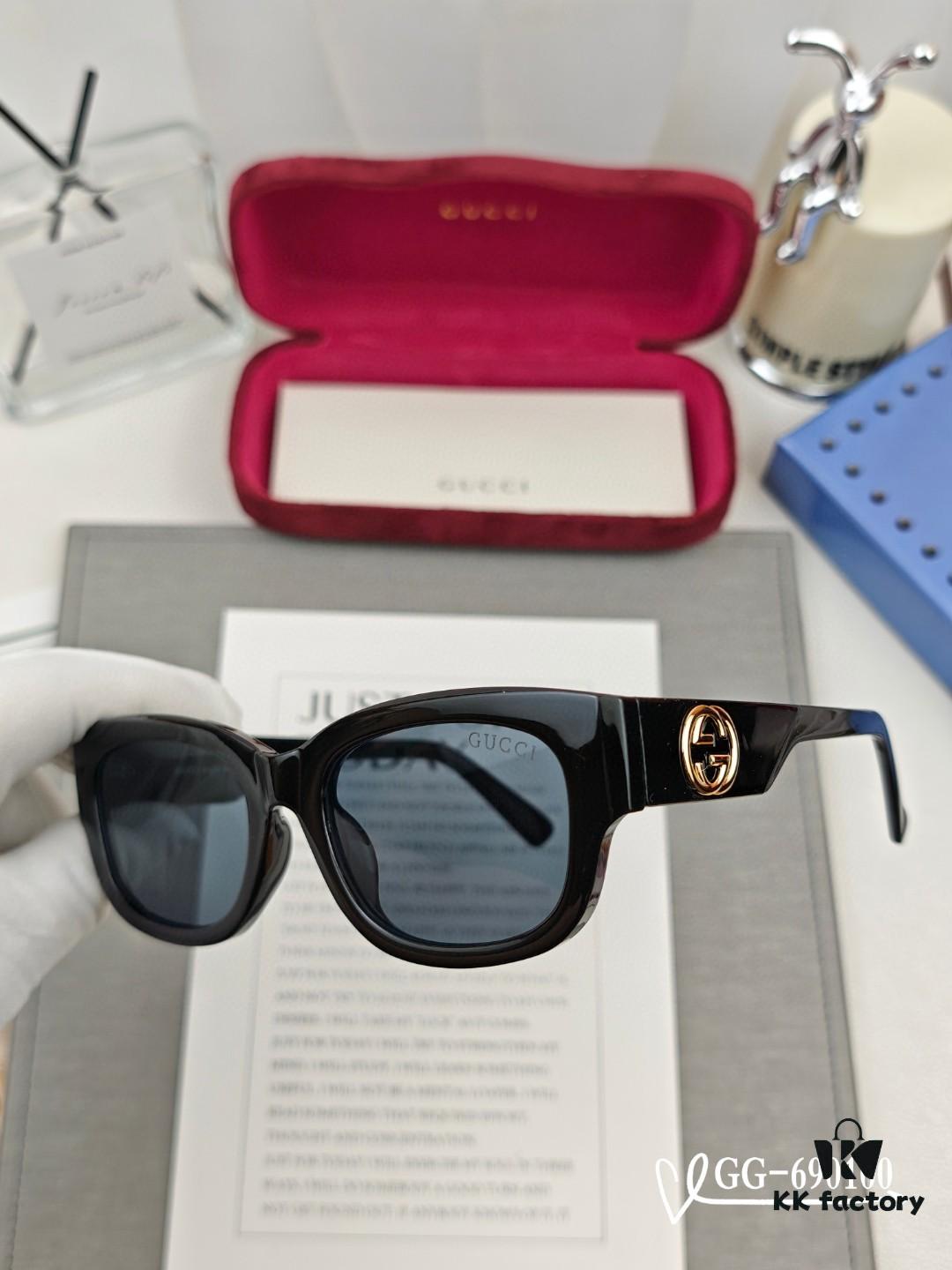 New GG Series GUCCI Sunglasses Model 69100 with Polaroid HD Resin Lenses, Lightweight TR Frame for Comfortable Wear