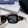 Gucci 2025 New Arrival Unisex Black Rectangular Acetate Sunglasses with Dual Side Logo, Trendy and Comfortable Oversized Sun Glasses