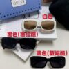 Gucci 2025 New Arrival Unisex Black Rectangular Acetate Sunglasses with Dual Side Logo, Trendy and Comfortable Oversized Sun Glasses