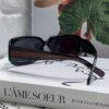 Gucci 2025 New Arrival Unisex Black Rectangular Acetate Sunglasses with Dual Side Logo, Trendy and Comfortable Oversized Eyewear