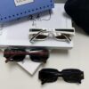 Gucci 2025 New Arrival Unisex Black Rectangular Acetate Sunglasses with Dual Side Logo, Trendy and Comfortable Oversized Eyewear