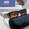 Gucci Bright and Bold Personality Rectangular Narrow-Framed Sunglasses Unisex Streetwear Style, Versatile Design GG1425S