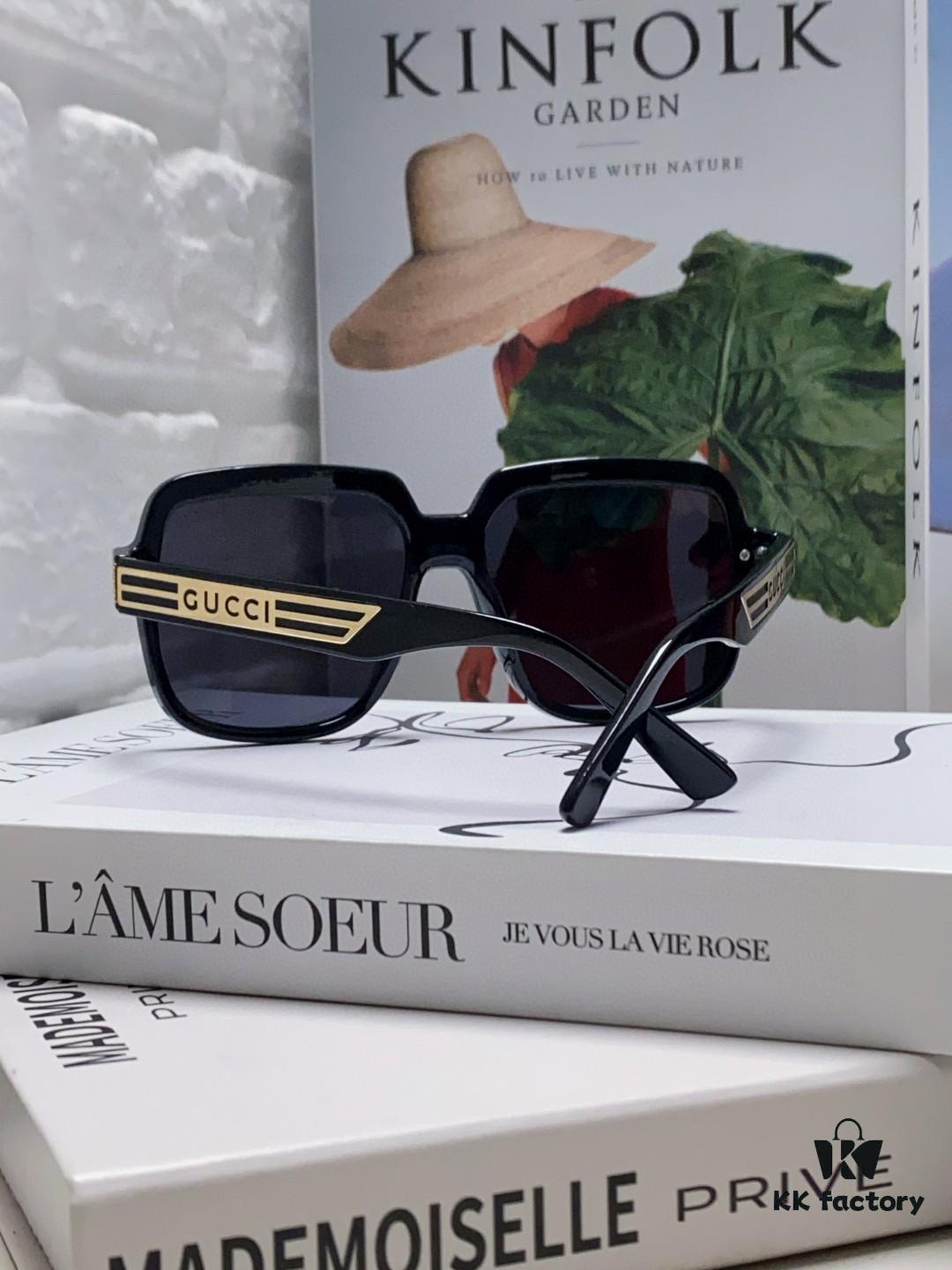 Gucci 2025 New Arrival Classic Round Frame Unisex Sunglasses, Polarized UV-Protective Lenses, Flattering on All Face Shapes