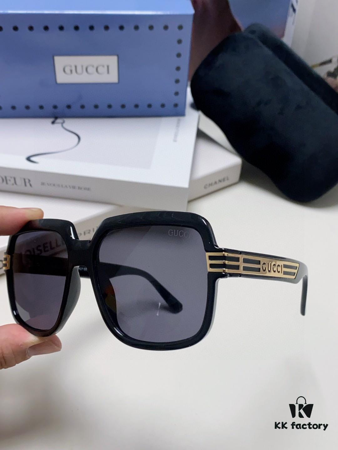 Gucci 2025 New Arrival Classic Round Frame Unisex Sunglasses, Polarized UV-Protective Lenses, Flattering on All Face Shapes