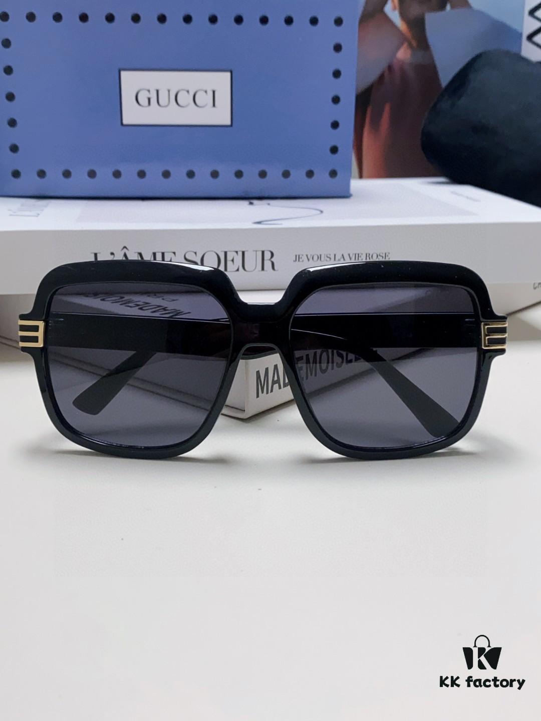 Gucci 2025 New Arrival Classic Round Frame Unisex Sunglasses, Polarized UV-Protective Lenses, Flattering on All Face Shapes