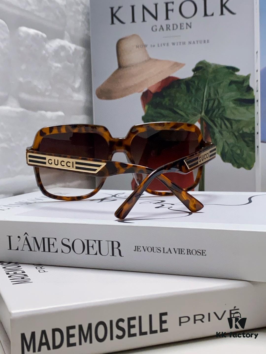 Gucci 2025 New Arrival Classic Round Frame Unisex Sunglasses, Flattering on All Face Shapes, Polarized UV-Protective Lenses