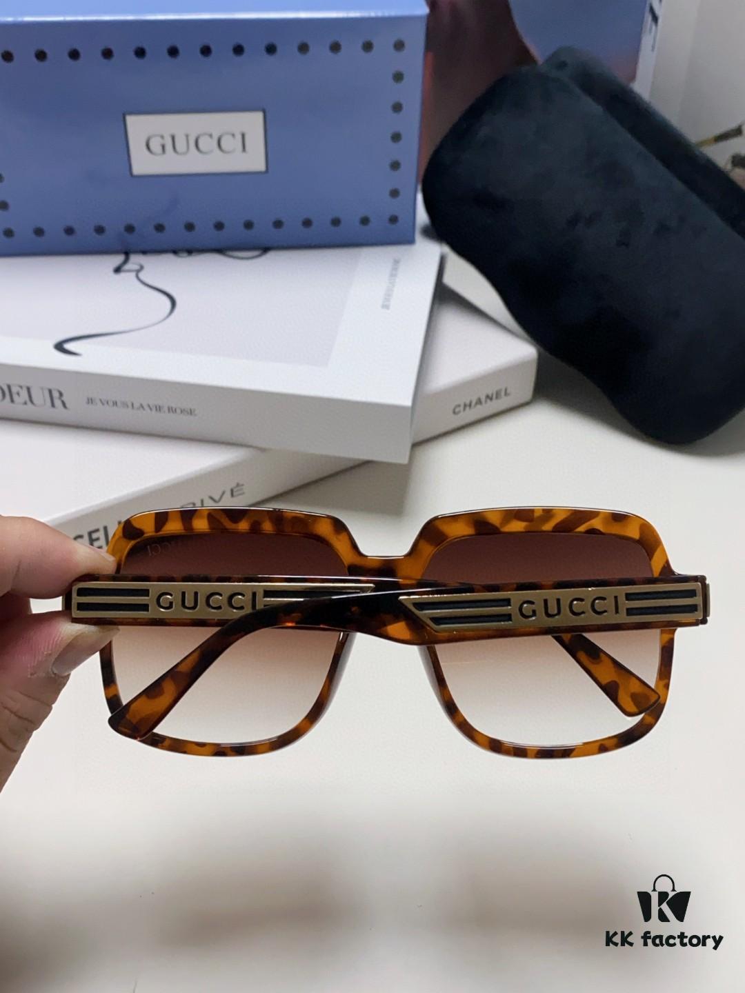 Gucci 2025 New Arrival Classic Round Frame Unisex Sunglasses, Flattering on All Face Shapes, Polarized UV-Protective Lenses