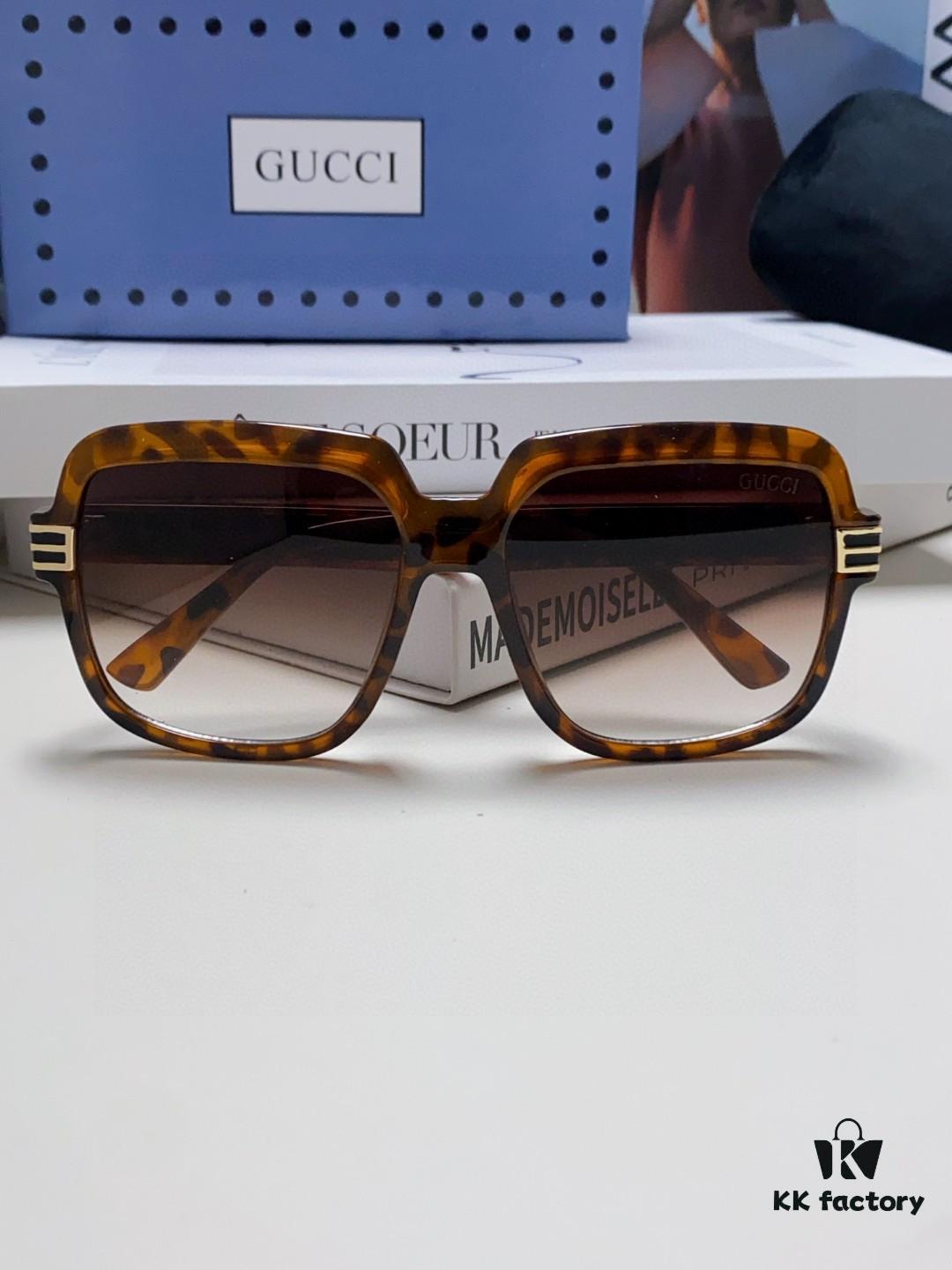 Gucci 2025 New Arrival Classic Round Frame Unisex Sunglasses, Flattering on All Face Shapes, Polarized UV-Protective Lenses