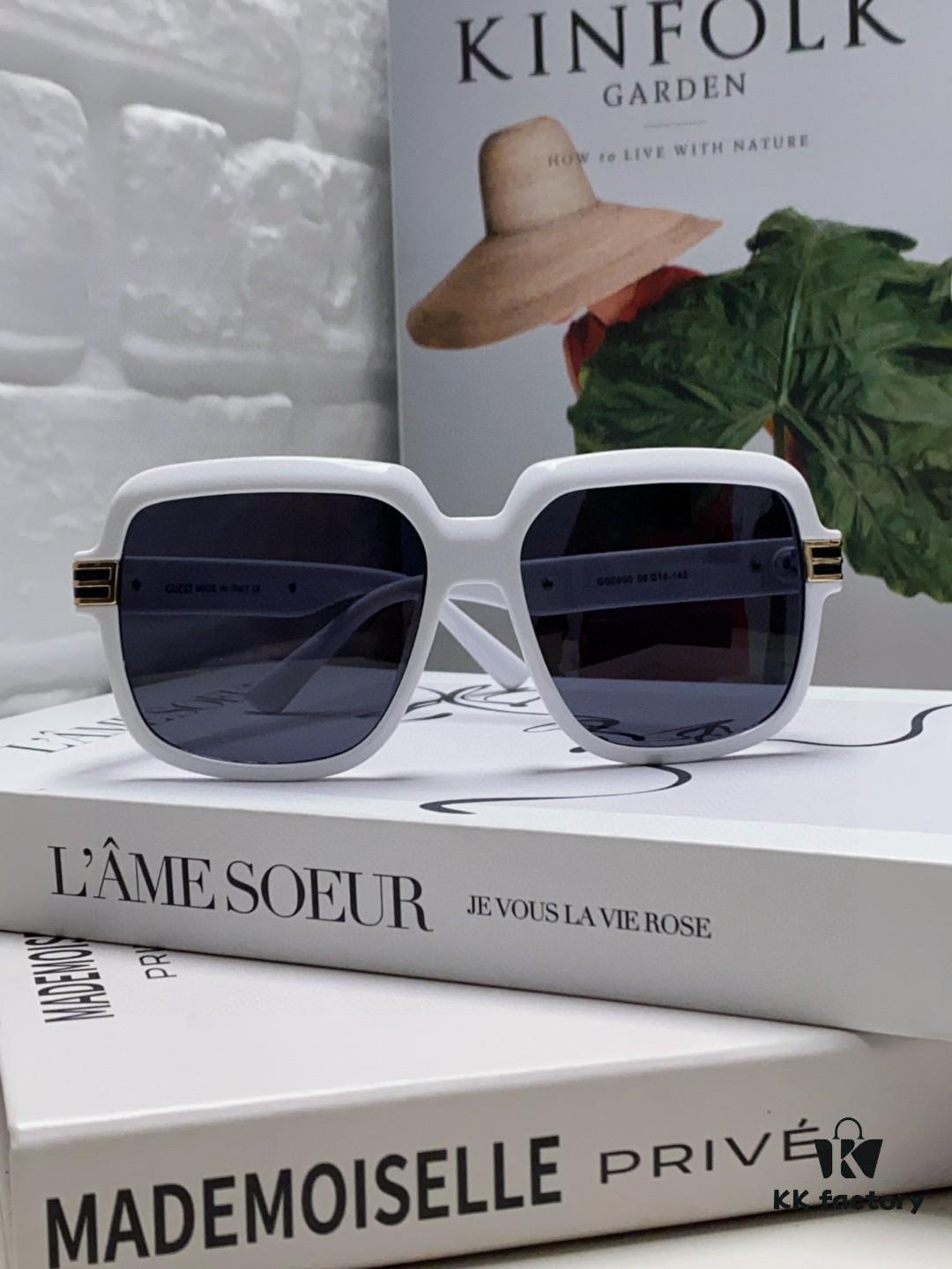 Gucci 2025 New Arrival Classic Round Frame Unisex Sunglasses, Flattering on All Face Shapes, Perfect with Coats or Dresses, Polarized UV-Protective Lenses