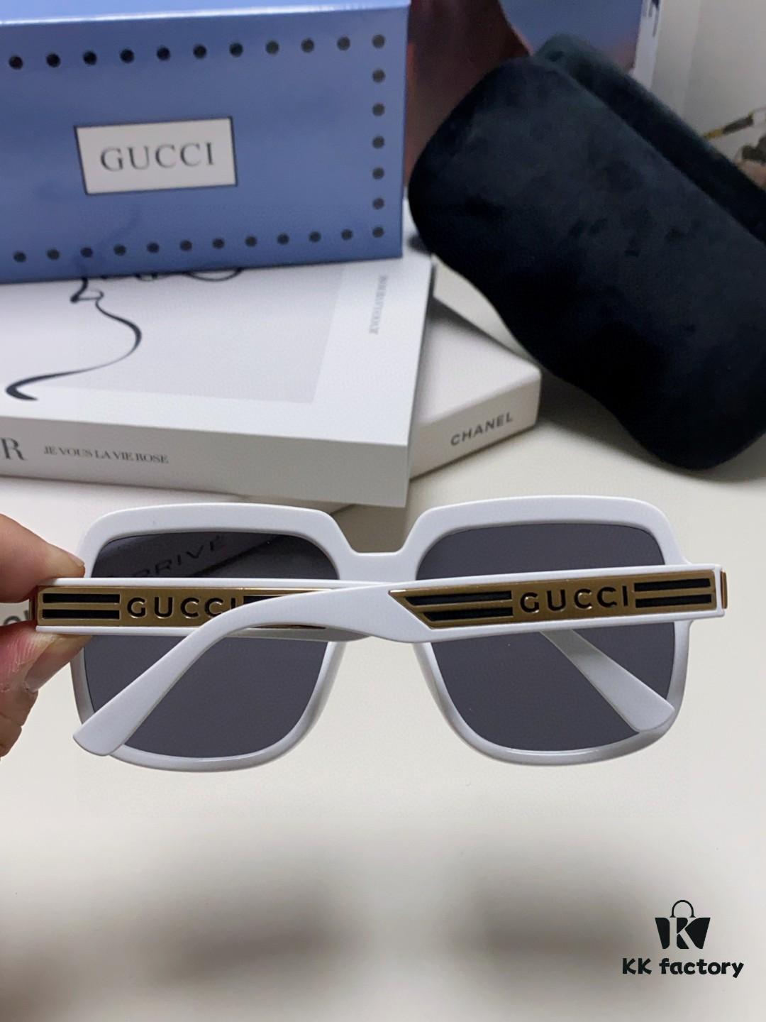 Gucci 2025 New Arrival Classic Round Frame Unisex Sunglasses, Flattering on All Face Shapes, Perfect with Coats or Dresses, Polarized UV-Protective Lenses