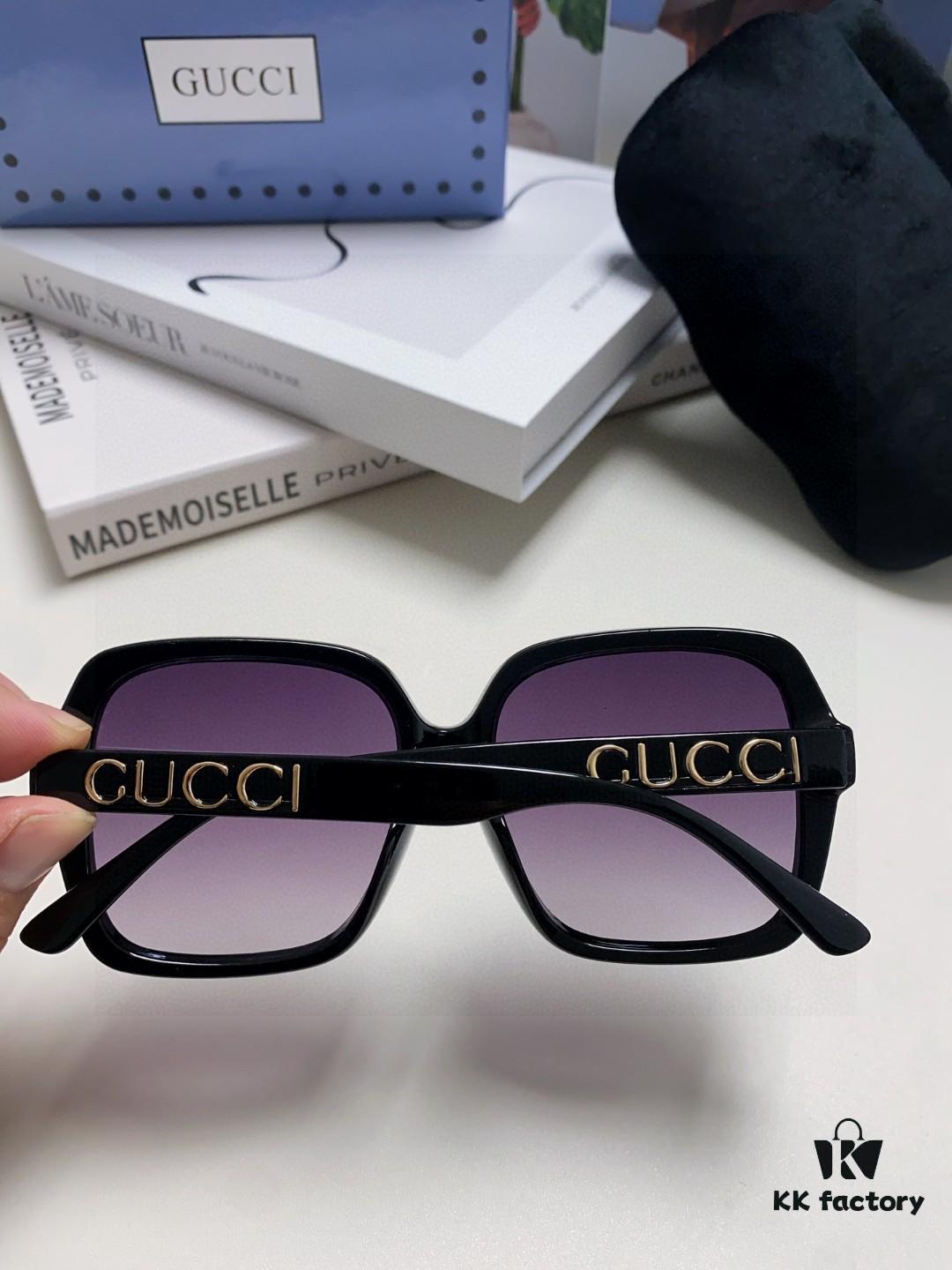 Gucci 2025 New Women's Sunglasses, Fashionable Oversized Sun Glasses for Women, Brand Designer Eyewear