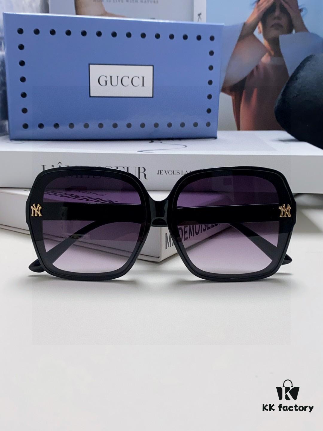 Gucci 2025 New Women's Sunglasses, Fashionable Oversized Sun Glasses for Women, Brand Designer Eyewear