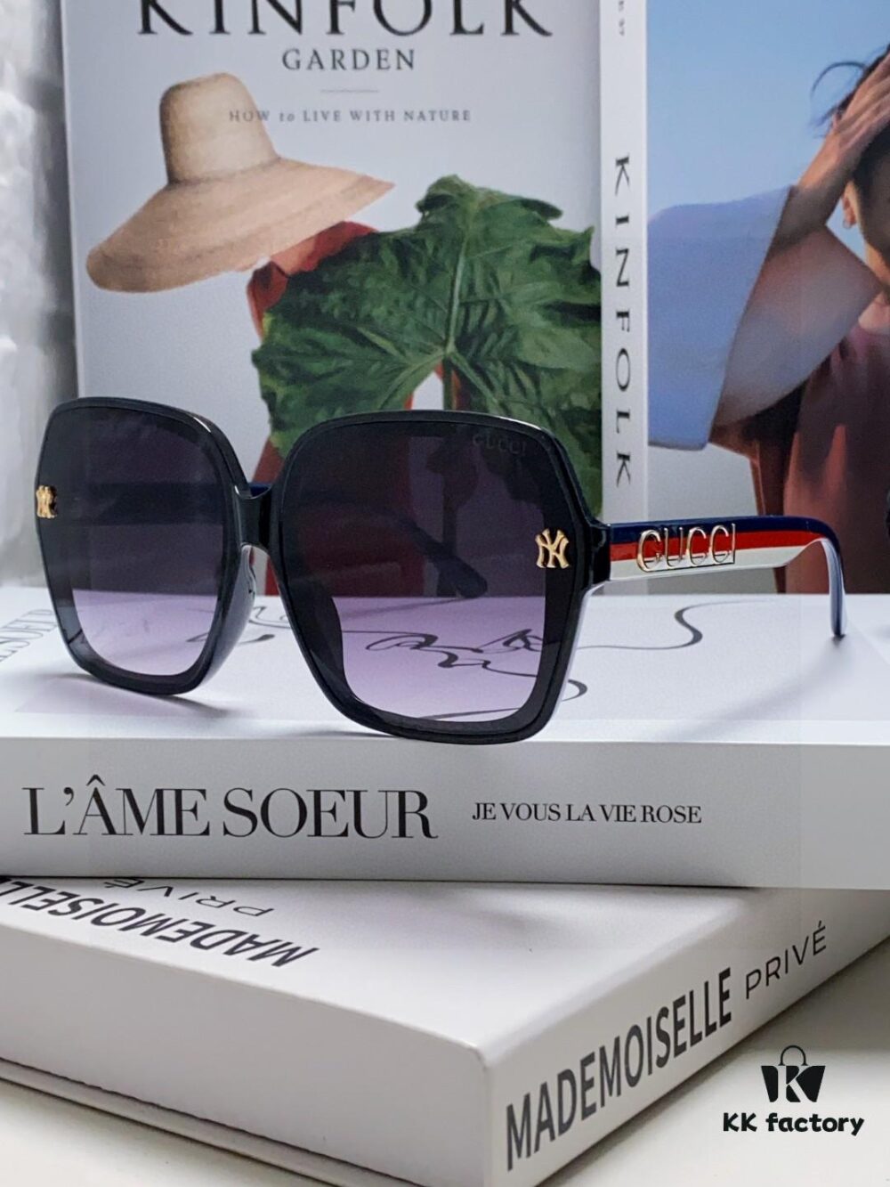 Gucci Women's Sunglasses 2025 New Fashion Oversized Sun Glasses for Women, Stylish Brand Eyewear for Large Faces