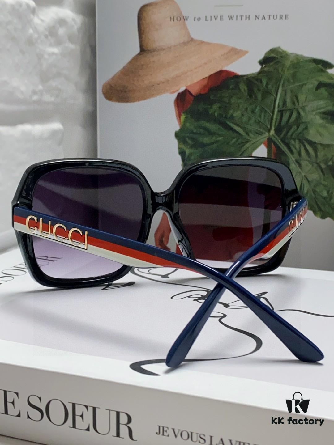 Gucci Women's Sunglasses 2025 New Fashion Oversized Sun Glasses for Women, Stylish Brand Eyewear for Large Faces