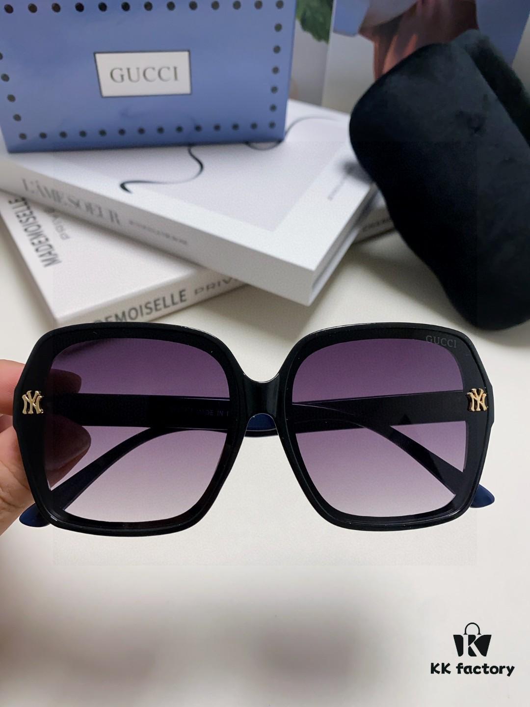 Gucci Women's Sunglasses 2025 New Fashion Oversized Sun Glasses for Women, Stylish Brand Eyewear for Large Faces