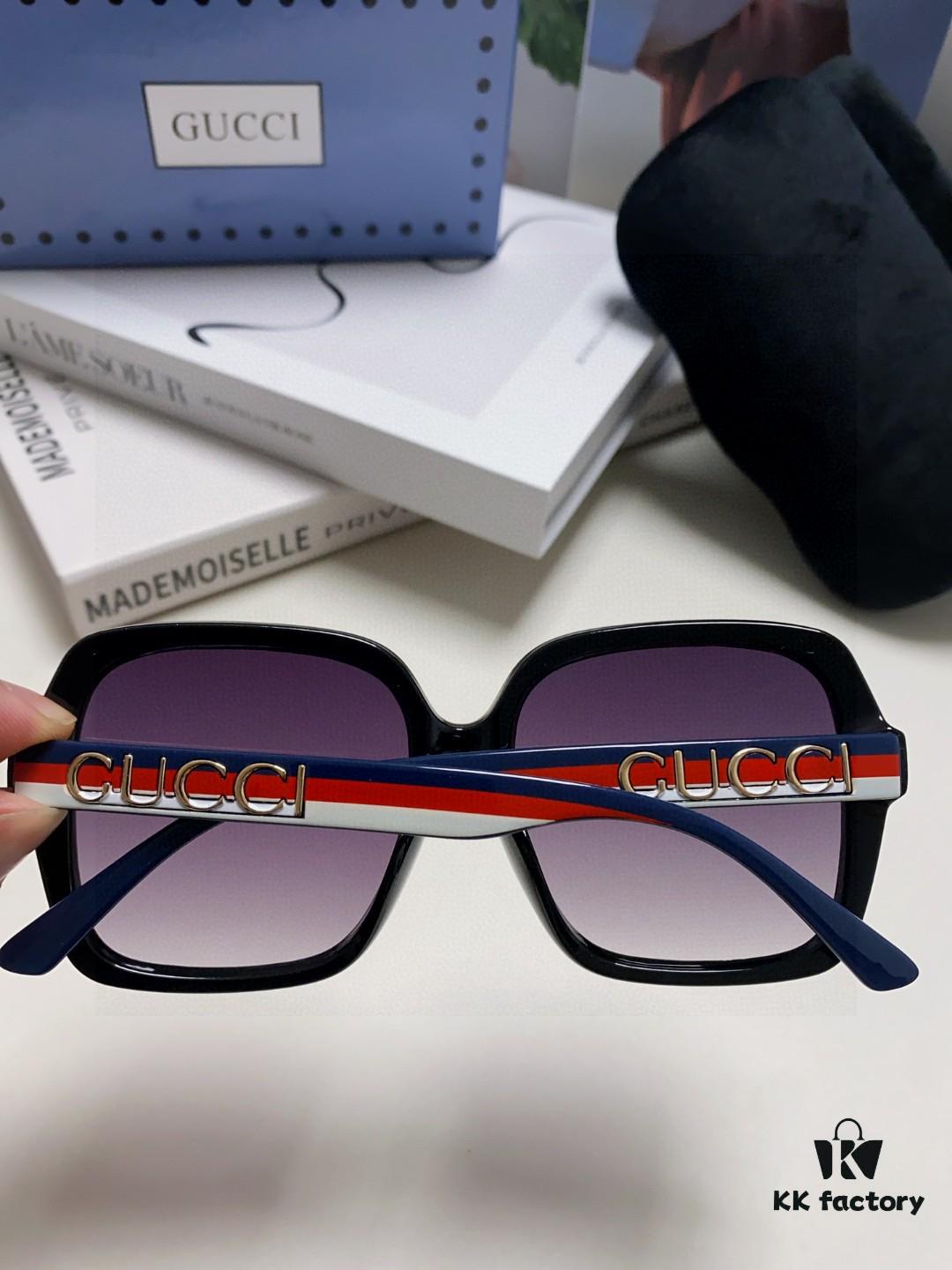Gucci Women's Sunglasses 2025 New Fashion Oversized Sun Glasses for Women, Stylish Brand Eyewear for Large Faces