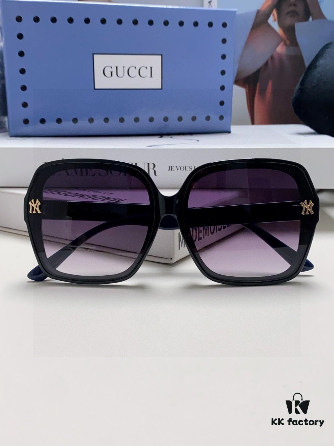 Gucci Women's Sunglasses 2025 New Fashion Oversized Sun Glasses for Women, Stylish Brand Eyewear for Large Faces