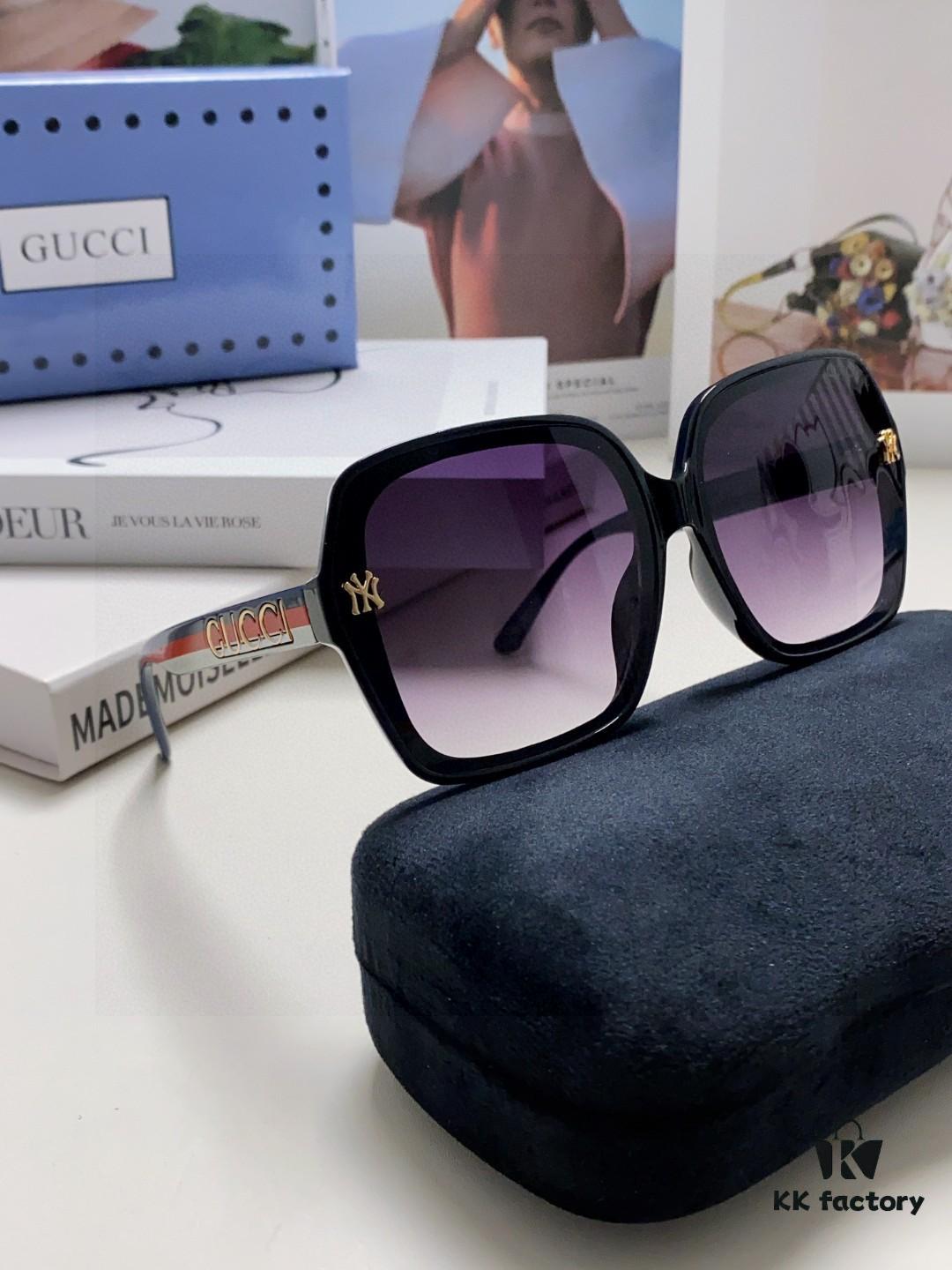 Gucci Women's Sunglasses 2025 New Fashion Oversized Sun Glasses for Women, Stylish Brand Eyewear for Large Faces