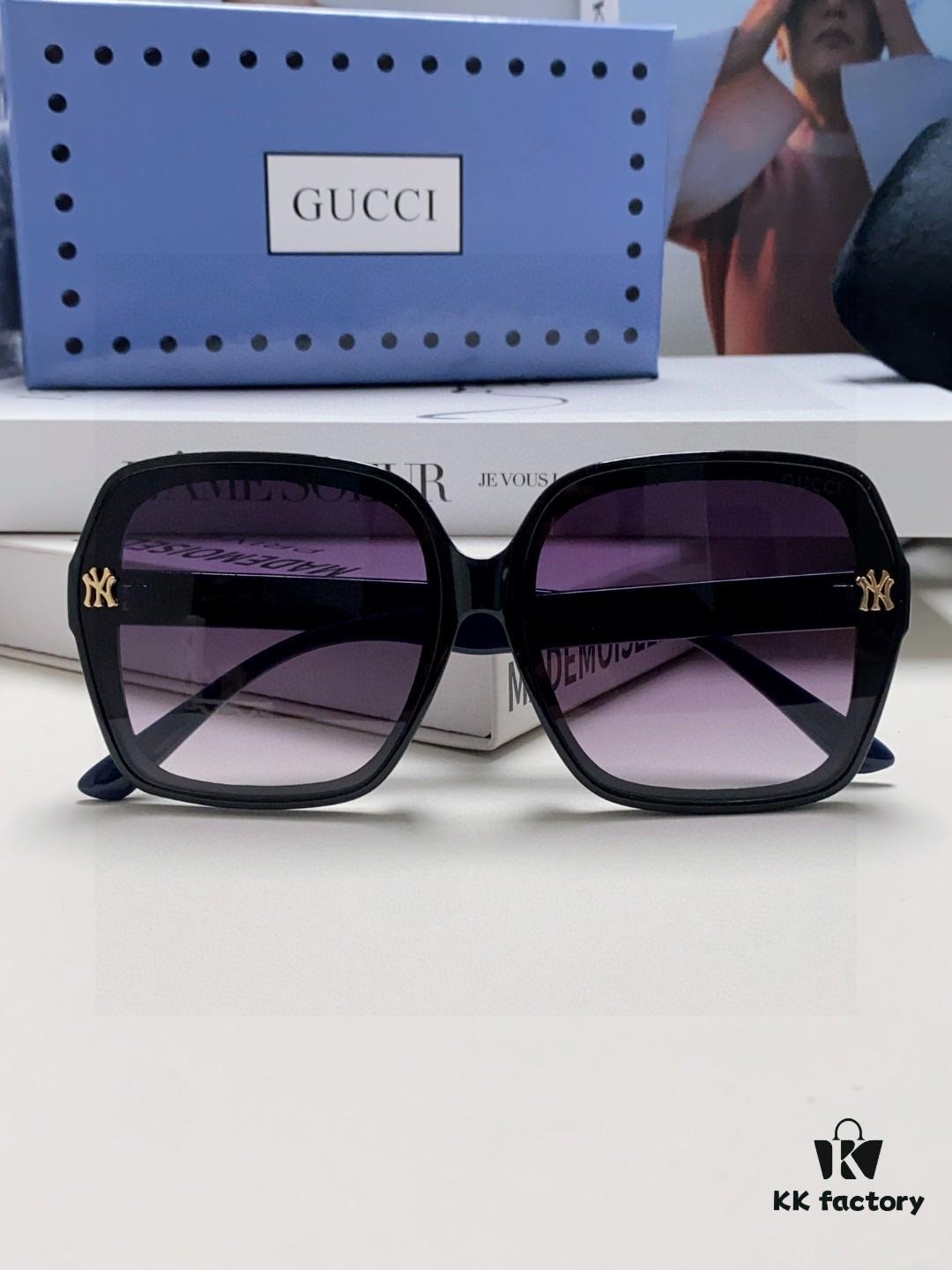 Gucci Women's Sunglasses 2025 New Fashion Oversized Sun Glasses for Women, Stylish Brand Eyewear for Large Faces