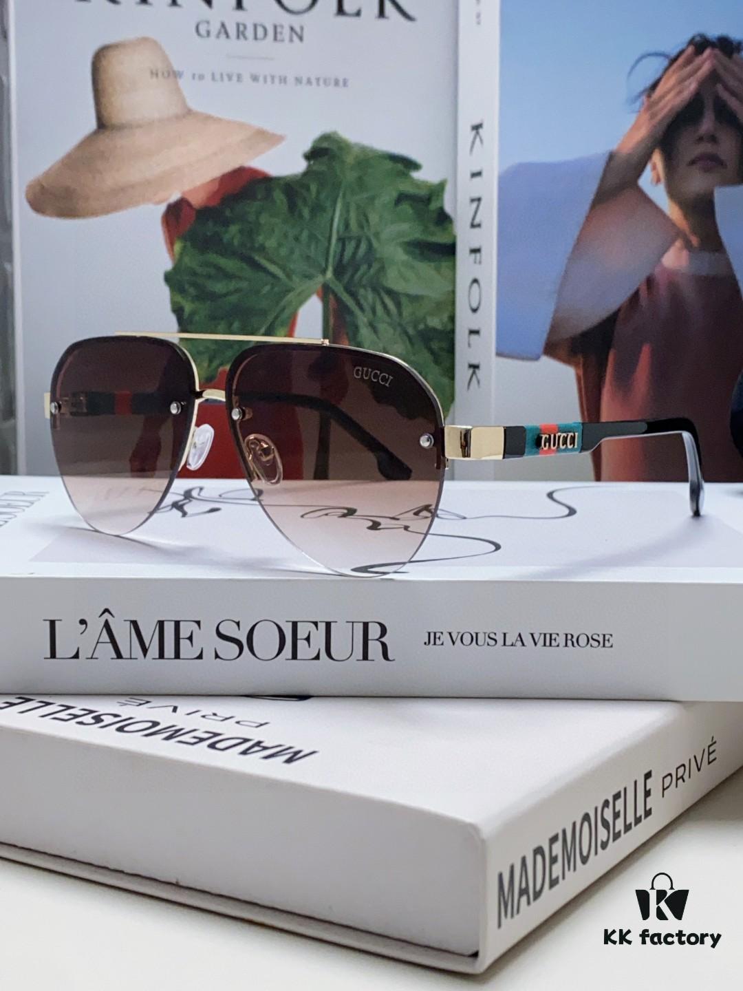 Gucci 2025 New Men's Driving Sunglasses, High-Definition Polarized Aviator Sunglasses, Premium Stylish Eyewear