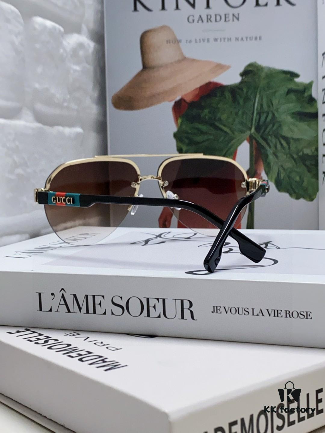 Gucci 2025 New Men's Driving Sunglasses, High-Definition Polarized Aviator Sunglasses, Premium Stylish Eyewear