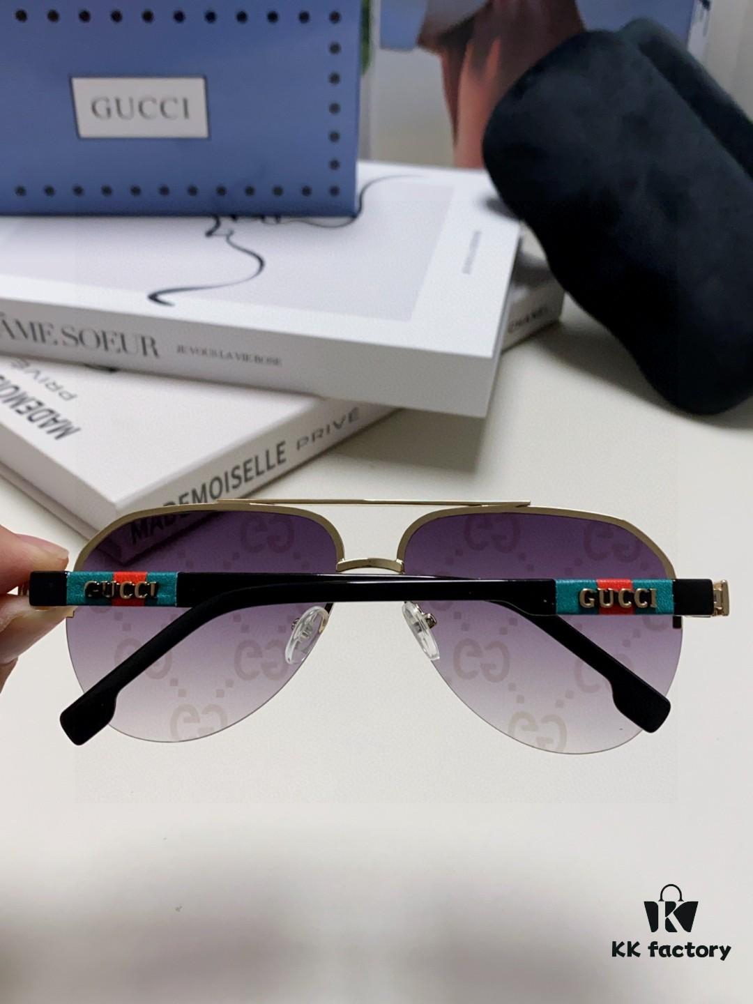 Gucci 2025 New Men's Driving Polarized Sunglasses, High-Definition Anti-Glare Aviator Glasses, Premium and Stylish