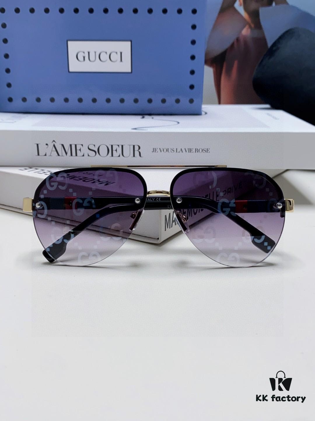 Gucci 2025 New Men's Driving Polarized Sunglasses, High-Definition Anti-Glare Aviator Glasses, Premium and Stylish