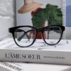 Gucci 2025 New Arrival Women's Woven Art Close-Leg Frame Black Optical Glasses with Classic Red-Green Band, Fashionable Eyewear for Men and Women