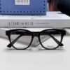 Gucci 2025 New Arrival Women's Woven Art Close-Leg Frame Black Optical Glasses with Classic Red-Green Band, Fashionable Eyewear for Men and Women