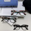 Gucci 2025 New Arrival Women's Woven Art Close-up Frame Black Fashion Sunglasses with Classic Red and Green Band