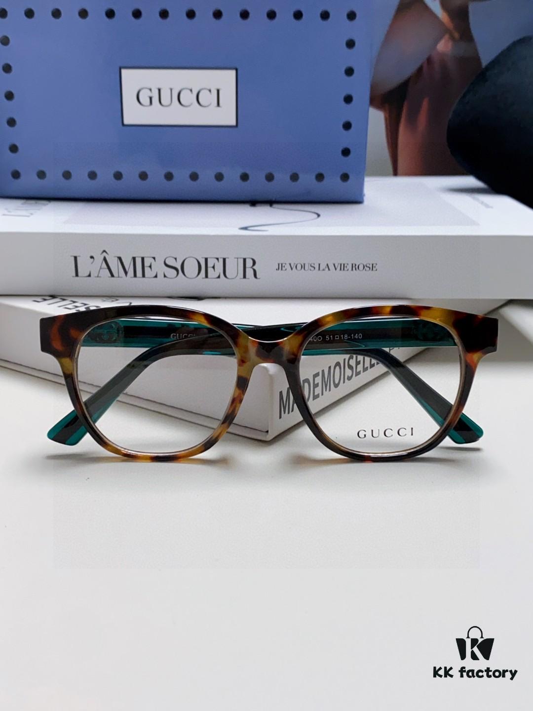 Gucci 2025 New Arrival Women's Woven Art Close-Fit Frame Sunglasses with Classic Red-Green Band, Fashionable Unisex Eyewear