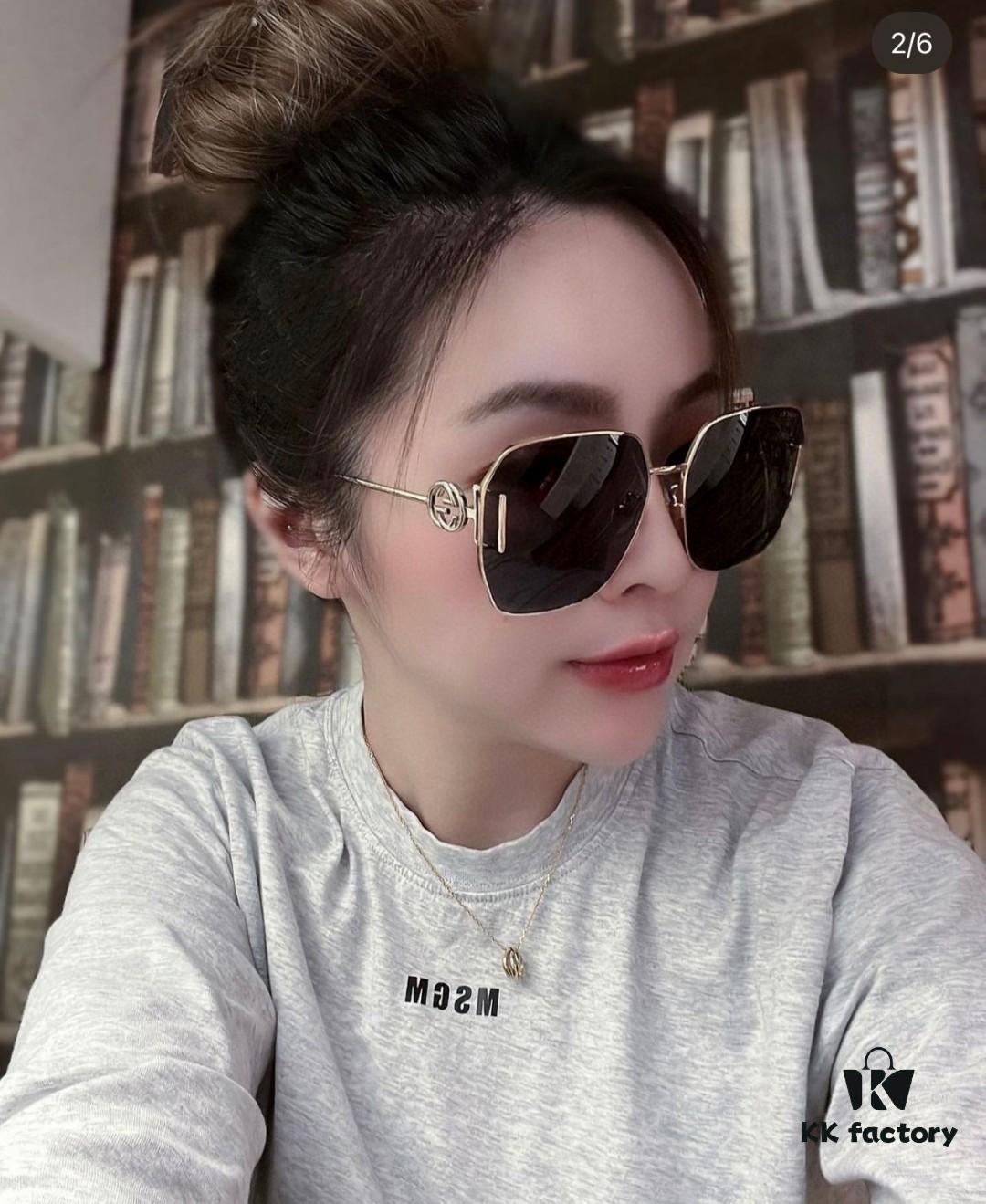 Gucci 2025 New Arrival Fashion Retro Stylish Comfortable Metal Avant-Garde Unisex Sunglasses 1207SA