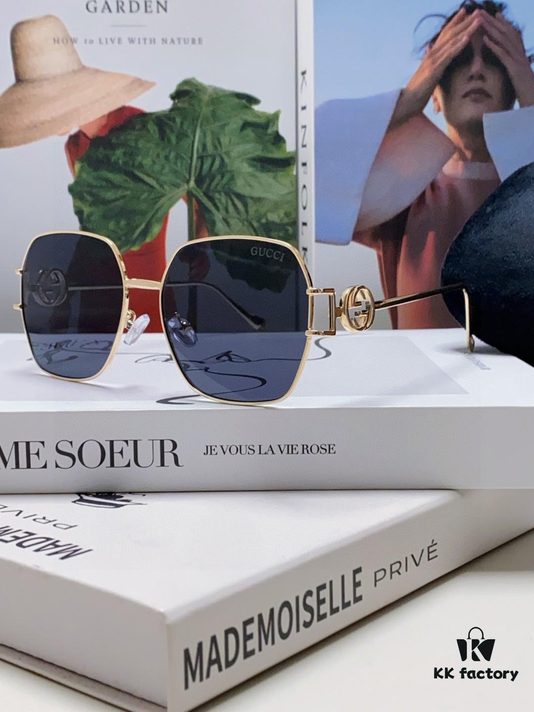 Gucci 2025 New Arrival Fashion Retro Stylish Comfortable Metal Avant-Garde Unisex Sunglasses 1207SA