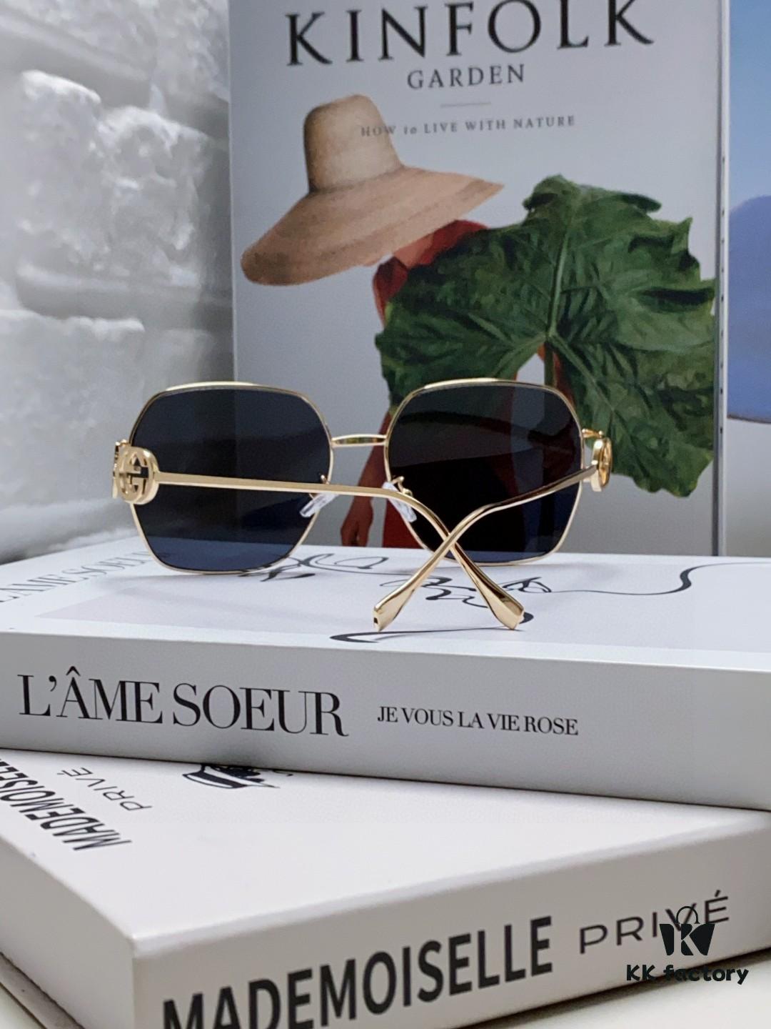 Gucci 2025 New Arrival Fashion Retro Stylish Comfortable Metal Avant-Garde Unisex Sunglasses 1207SA