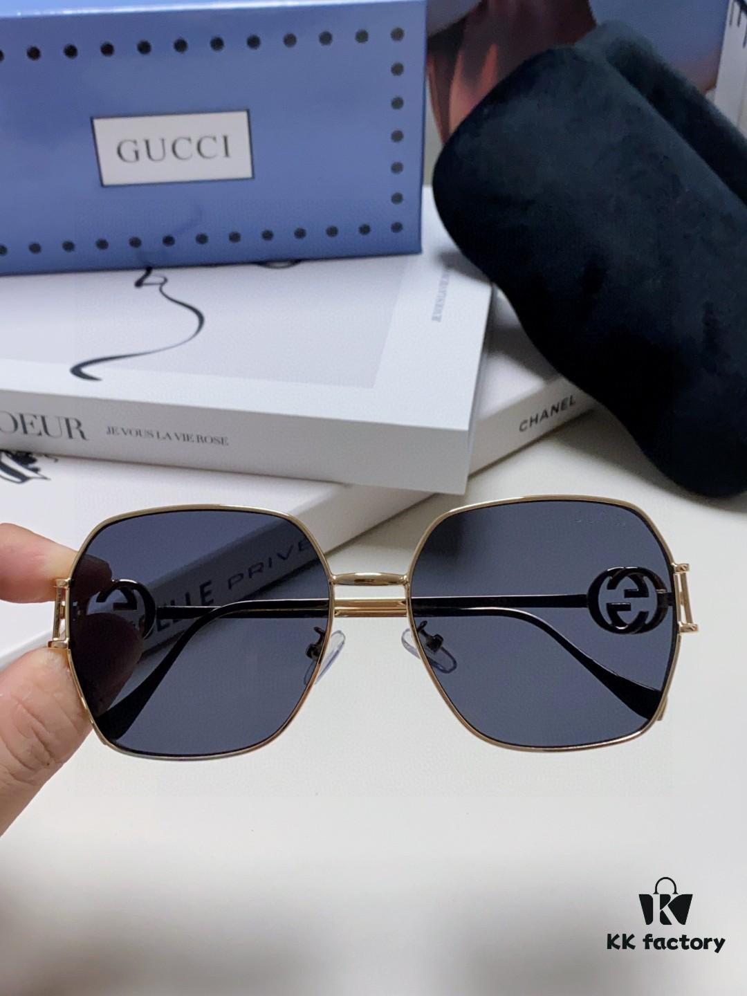 Gucci 2025 New Arrival Fashion Retro Stylish Comfortable Metal Avant-Garde Unisex Sunglasses 1207SA