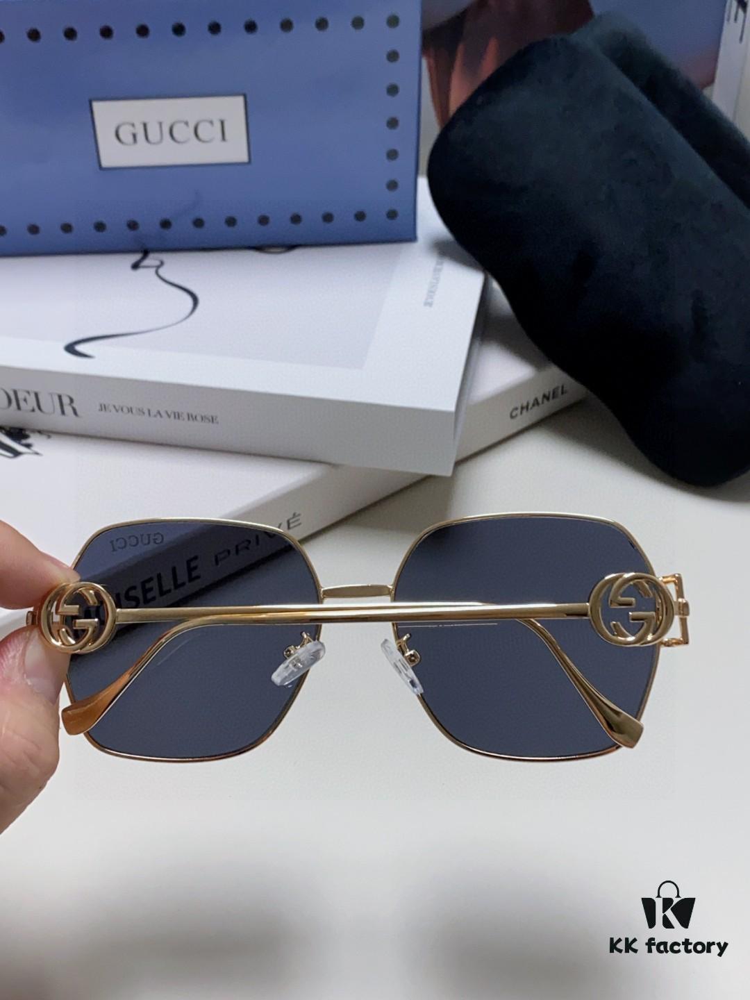 Gucci 2025 New Arrival Fashion Retro Stylish Comfortable Metal Avant-Garde Unisex Sunglasses 1207SA