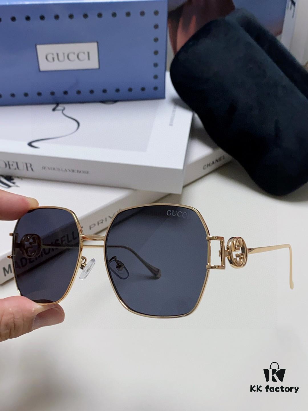 Gucci 2025 New Arrival Fashion Retro Stylish Comfortable Metal Avant-Garde Unisex Sunglasses 1207SA