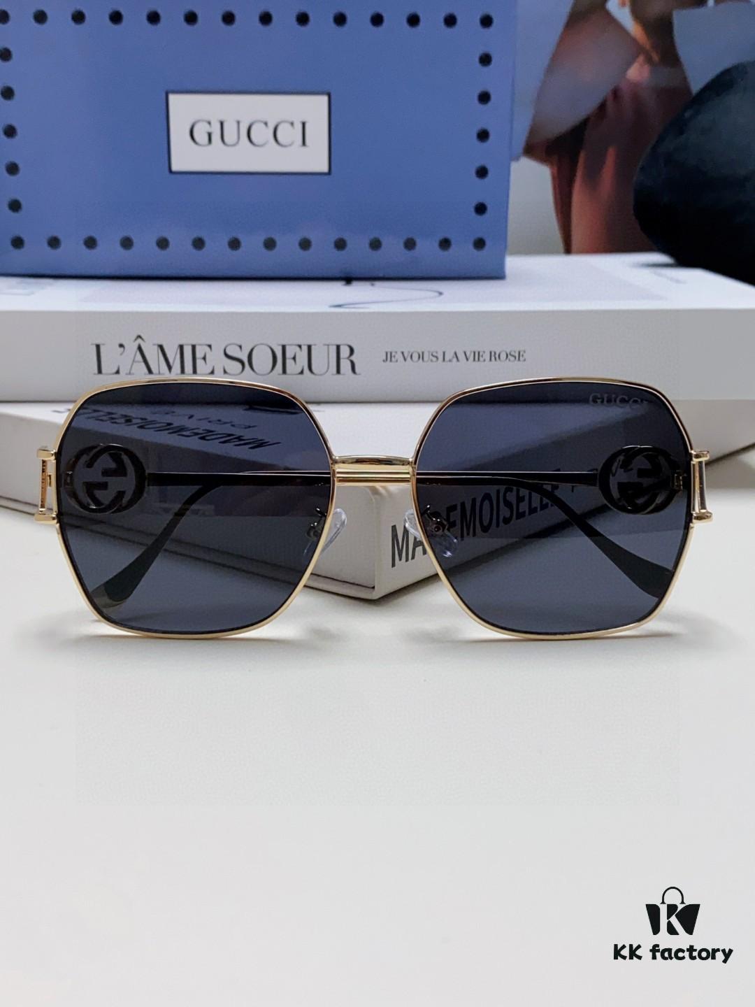 Gucci 2025 New Arrival Fashion Retro Stylish Comfortable Metal Avant-Garde Unisex Sunglasses 1207SA